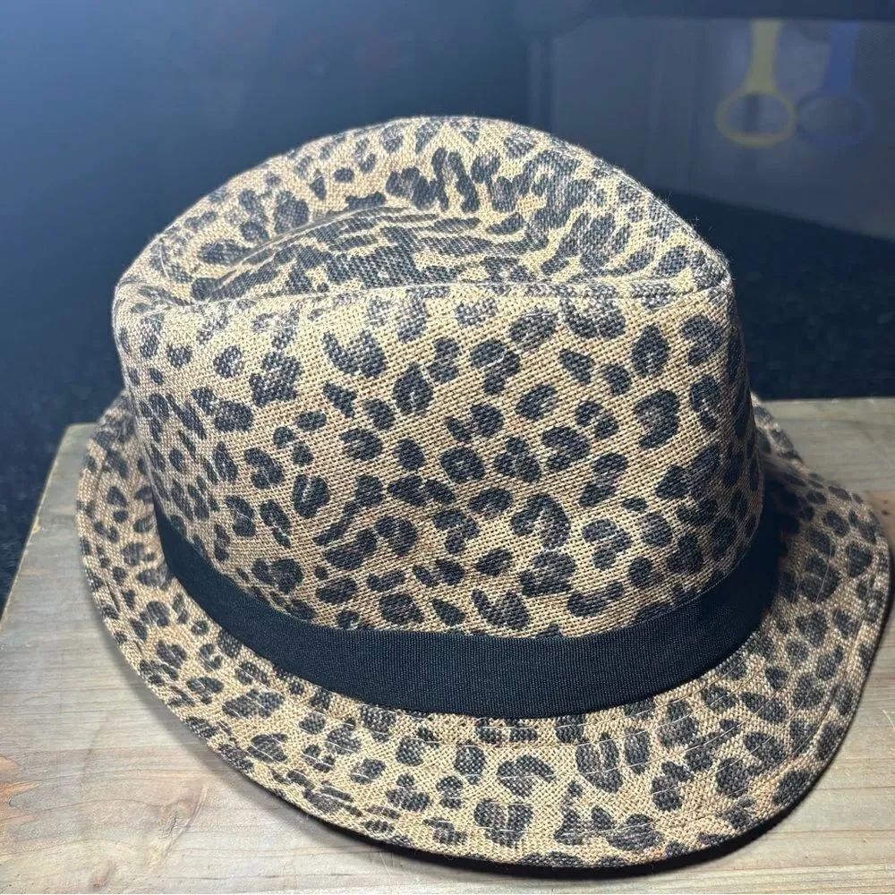 Animal Print Leopard Fedora Hat Rue 21 One Size Fits Most EPC